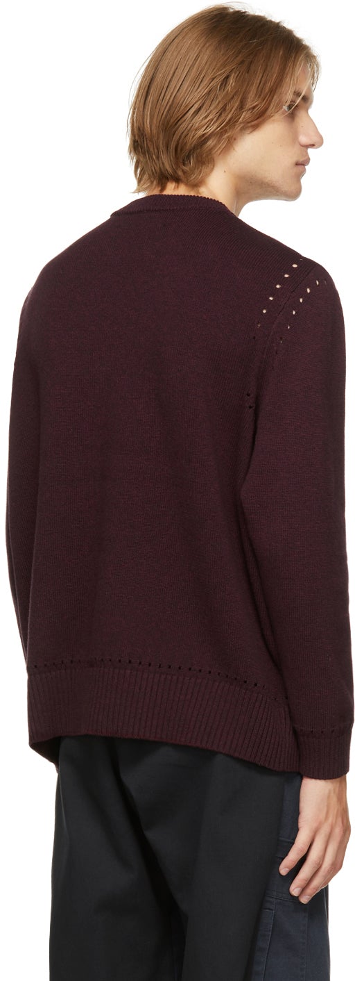 Liam Hodges Burgundy Knit Thin Ice Sweater – BlackSkinny