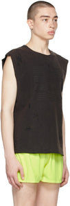 Liberal Youth Ministry Black Destroyed Poema Tank Top