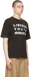 Liberal Youth Ministry Black Faded Logo T-Shirt