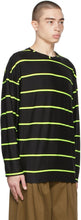 Liberal Youth Ministry Black Neon Stripe Long Sleeve T-Shirt