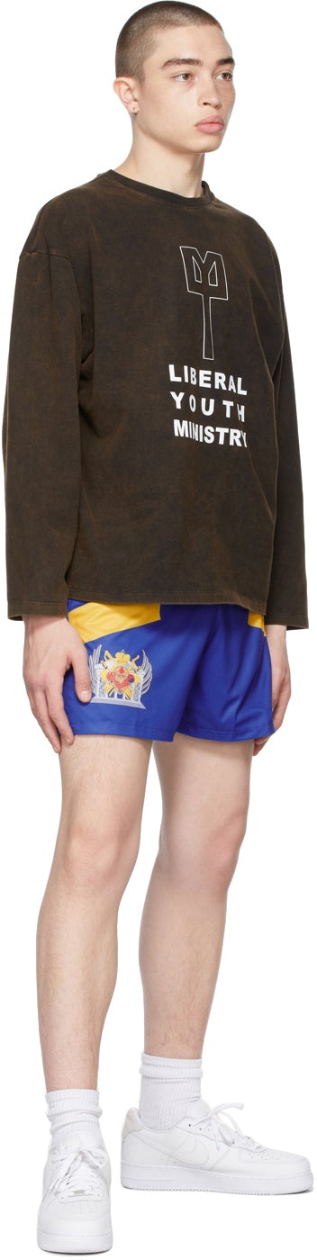 Liberal Youth Ministry Blue Imperial Crest Sport Shorts