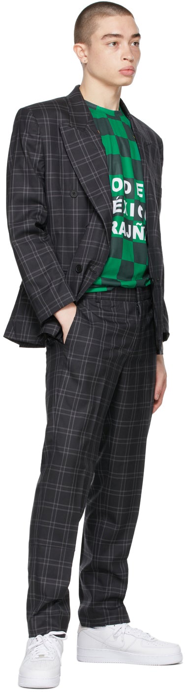 Liberal Youth Ministry Grey Plaid Grunge Trousers