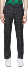 Liberal Youth Ministry Grey Plaid Grunge Trousers - Pantalon gra-à-carie gris de la jeunesse libérale - 자유주의 청소년 사역 회색 격자 무늬 그런 지 바지
