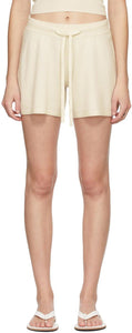Lisa Yang Off-White Cashmere 'The Gio' Shorts - Lisa Yang Cachemire Off-White 'the Gio' - Lisa Yang Off-White Cashmere 'Gio'반바지