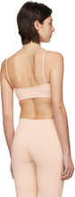 Live the Process Beige Corset Sports Bra