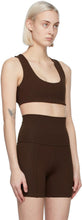 Live the Process Brown Onyx Sports Bra