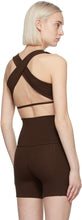 Live the Process Brown Onyx Sports Bra