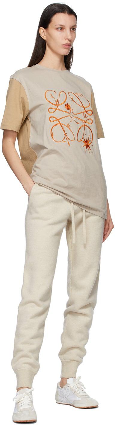 Loewe Beige Anagram Boyfriend T-Shirt