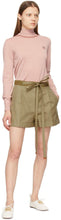 Loewe Beige Cotton Belted Shorts