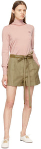 Loewe Beige Cotton Belted Shorts