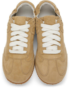 Loewe Beige Suede Ballet Runner Sneakers