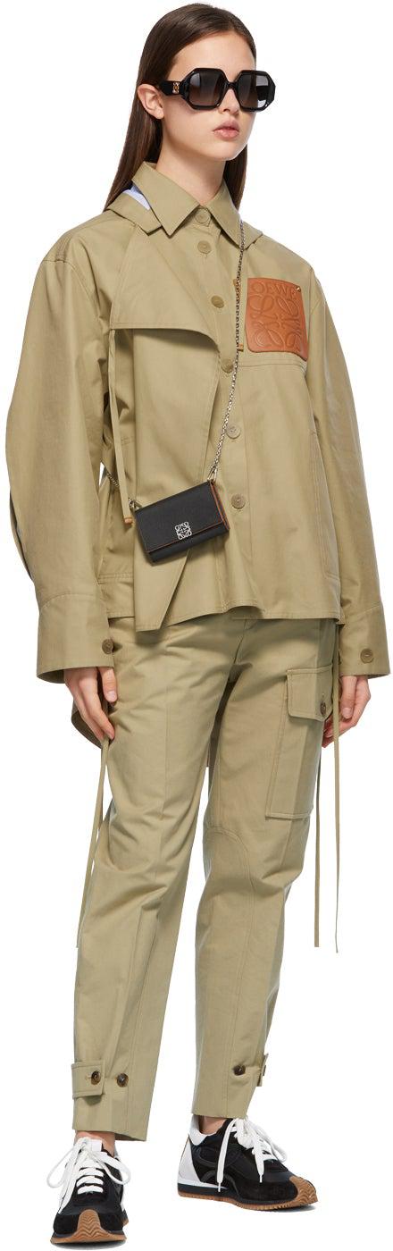 Loewe Black Anagram Chain Wallet