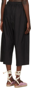 Loewe Black Cropped Elasticated Trousers