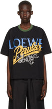 Loewe Black Paula's Ibiza Oversized T-Shirt - T-shirt oversize ibiza de Loewe Black Paula - Loewe Black Paula 's Ibiza 대형 T 셔츠