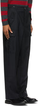 Loewe Black Wool Cargo Pocket Trousers