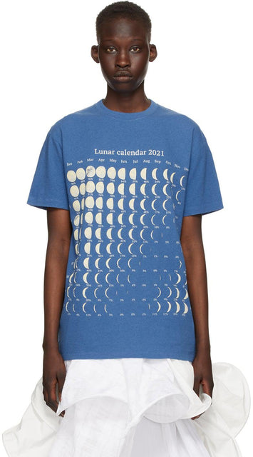 Loewe Blue Paula's Ibiza Moon Calendar T-Shirt - T-shirt Calendrier Ibiza Moon de Loewe Blue Paula - Loewe Blue Paula 's Ibiza Moon Calendar T 셔츠