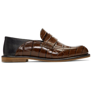 Loewe croc loafers online