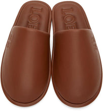 Loewe Brown Logo Slippers