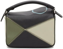 Loewe Green Paula's Ibiza Mini Lizard Puzzle Bag
