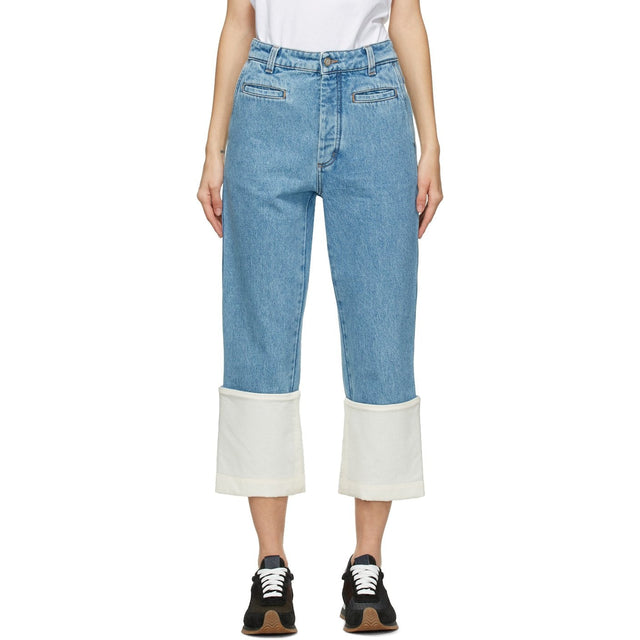 Loewe Indigo Fisherman Jeans - Loewe Indigo Fisherman Jeans - Loewe Indigo Fisherman 청바지