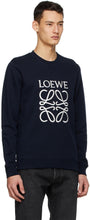 Loewe Navy Anagram Embroidered Sweatshirt
