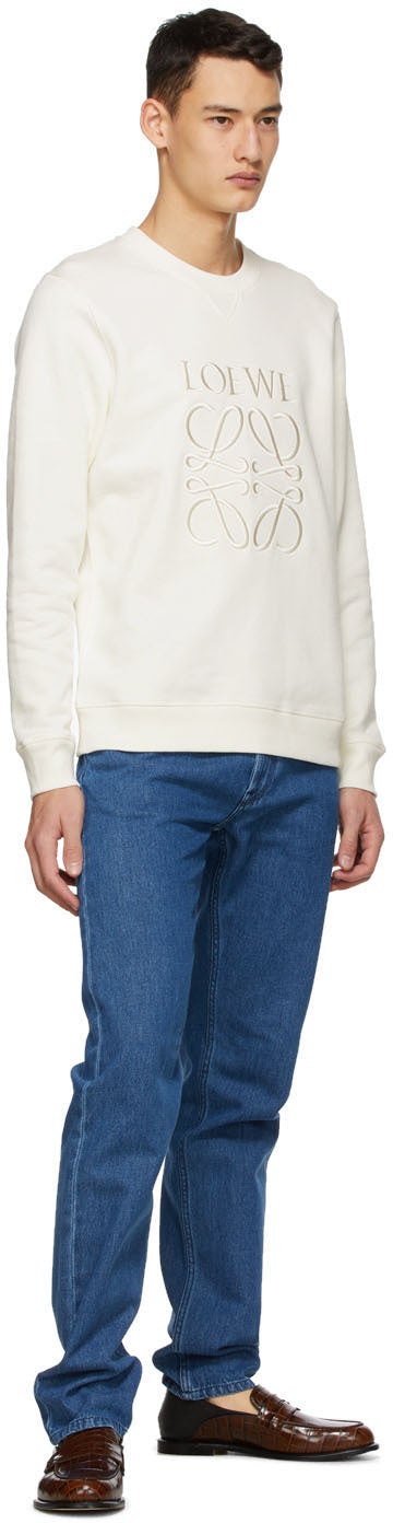 Loewe Off-White Anagram Embroidered Sweatshirt