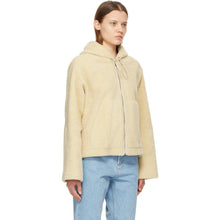 Loewe Off-White Shearling Hooded Jacket