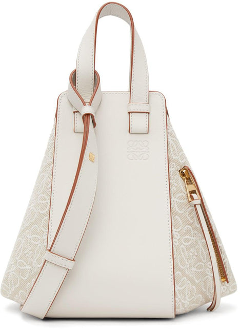 Loewe Off-White Small Anagram Hammock Bag - Sac à hamac Anagram Anagram Petite Anagram Sac-Blanc - Loewe Off-White 작은 아나그램 해먹 백