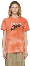 Loewe Orange Paula's Ibiza Tie Dye T-Shirt - T-shirt de colorant Ibiza Team de Loewe Orange Paula - Loewe 오렌지 폴라의 이비자 넥타이 염료 티셔츠