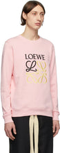 Loewe Pink Embroidered Anagram Sweatshirt