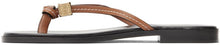 Loewe Tan Dice Flip Flop Sandals