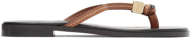 Loewe Tan Dice Flip Flop Sandals - Sandales de flop Flip DICE LOEWE TAN DICE - Loewe Tan 주사위 플립 플롭 샌들