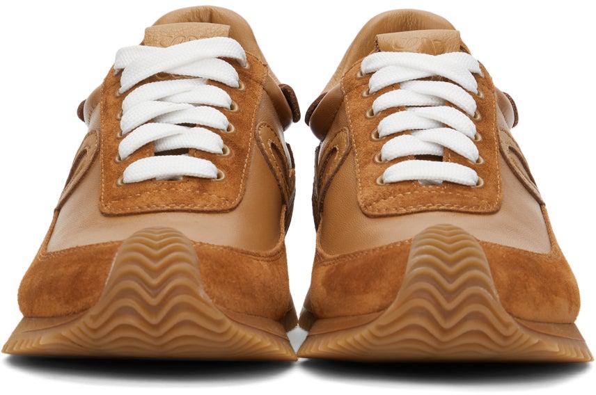 Loewe Tan Flow Runner Sneakers