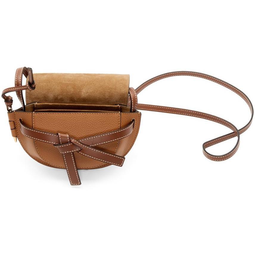 Loewe Tan Mini Gate Bag - Loewe Tan Mini Gate Sac - Loewe Tan Mini Gate Bag.