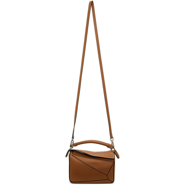 Loewe Tan Mini Puzzle Bag - Loewe Tan Mini Bag de puzzle - Loewe Tan 미니 퍼즐 백