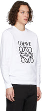 Loewe White Anagram Sweatshirt