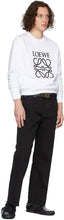 Loewe White Anagram Sweatshirt