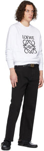 Loewe White Anagram Sweatshirt