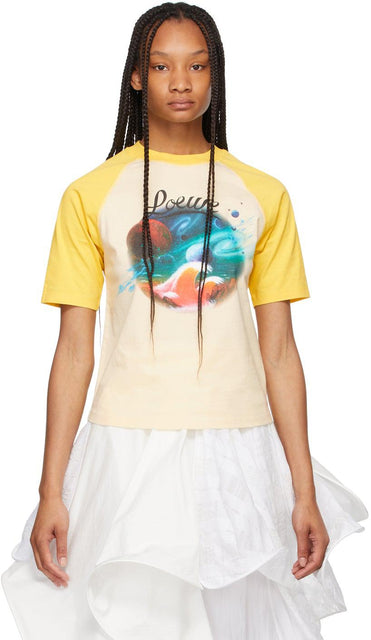 Loewe Yellow Paula's Ibiza Landscape T-Shirt - T-shirt Ibiza Paysage d'Ibiza's Loewe Jaune Paula - Loewe 노란색 폴라의 이비자 풍경 티셔츠