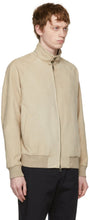 Loro Piana Beige Suede Bomber Jacket