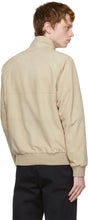 Loro Piana Beige Suede Bomber Jacket