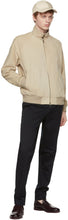 Loro Piana Beige Suede Bomber Jacket