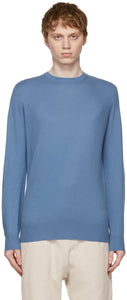 Loro Piana Blue Baby Cashmere Bryce Sweater - Loro Piana Blue Baby Cashmere Bryce Pull - 로로 피아나 블루 아기 캐시미어 브라이스 스웨터
