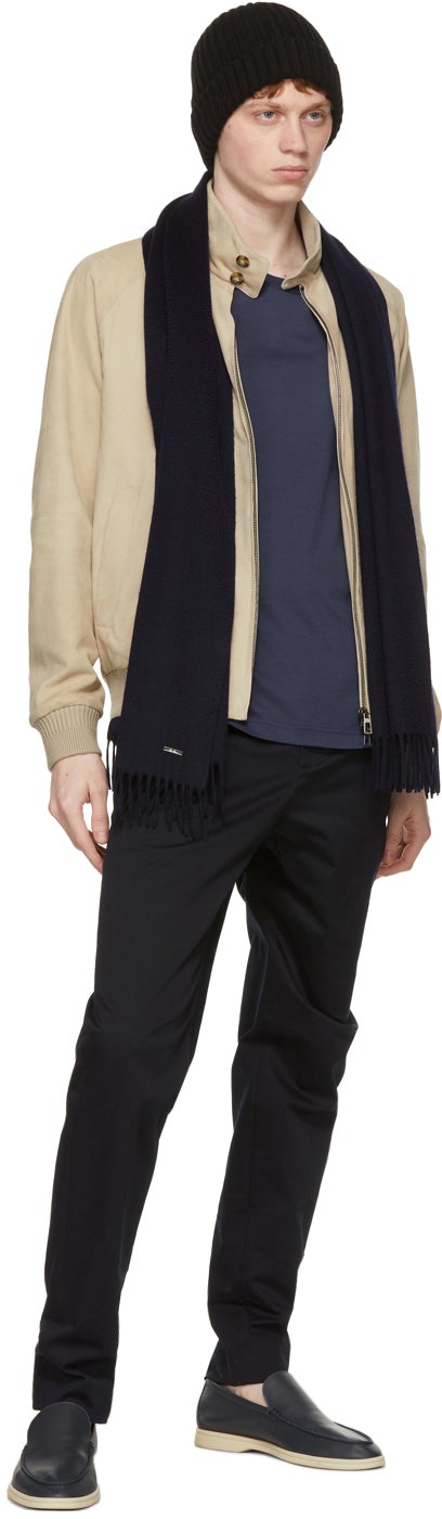 Loro Piana Blue Soft Silk Cotton T-Shirt