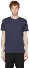 Loro Piana Blue Soft Silk Cotton T-Shirt - T-shirt de coton à soie doux de Loro Piana - 로로 피아나 블루 부드러운 실크 코튼 티셔츠