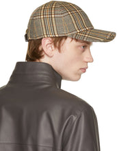 Loro Piana Brown Houndstooth Baseball Cap