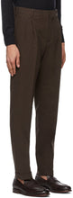 Loro Piana Brown Linen Two Pinces City Trousers