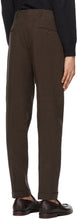 Loro Piana Brown Linen Two Pinces City Trousers