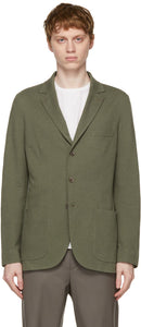Loro Piana Green Silk Sweater Blazer - Loro Piana Green Silk Pull Blazer - 로로 피아나 그린 실크 스웨터 블레이저