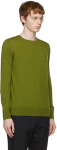 Loro Piana Green Wish Wool T-Shirt Sweater